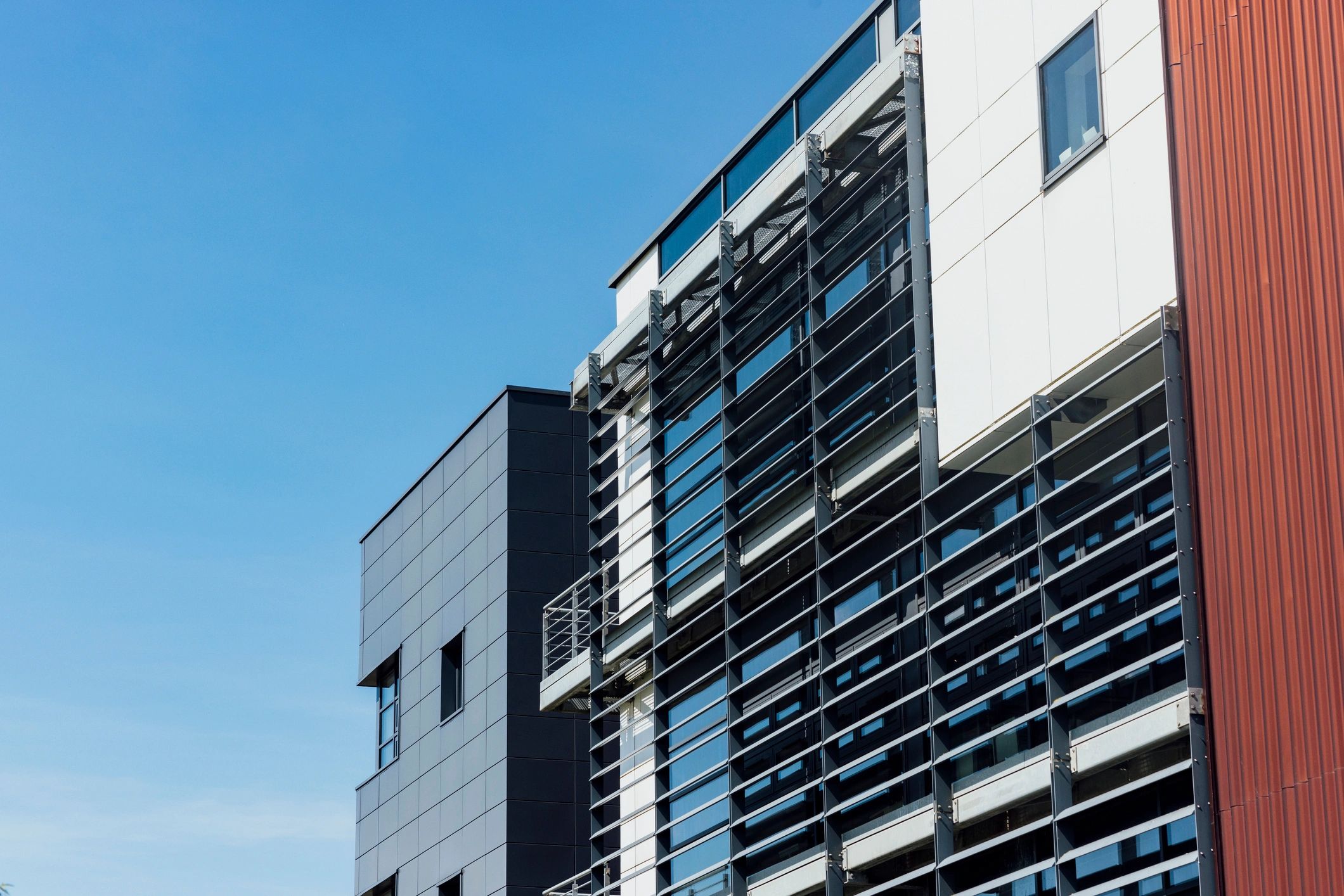 Modern building exterior representing hospitality development