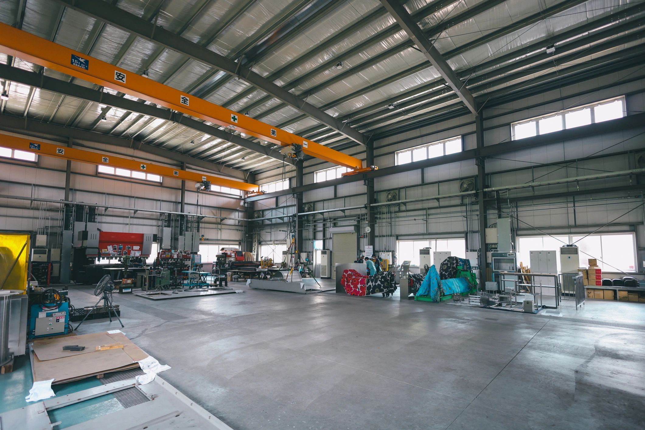 Factory environment representing controlled modular fabrication