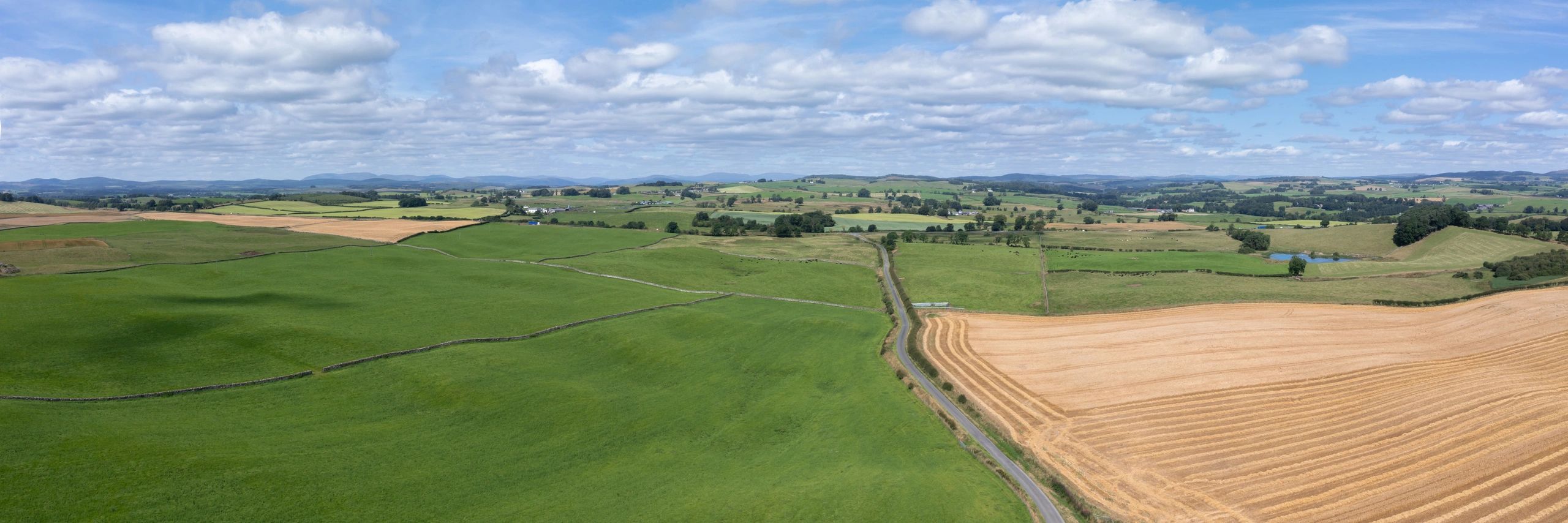 Aerial view of a remote site suitable for modular camp deployment